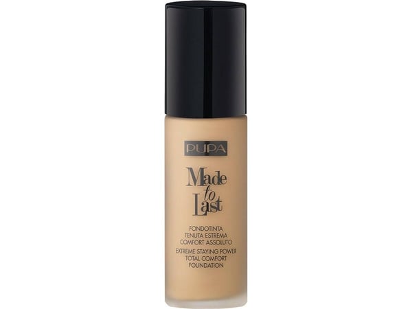 Pupa Made To Last flytende foundation, parabenfri, long lasting, 03 Dark Ivory, SPF 30, 30 ml (for kvinner)
