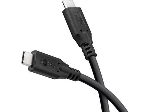Goobay 74200, 1 m, USB C, USB C, USB 3.2 Gen 1 (3.1 Gen 1), 10 Gbit/sek., Sort