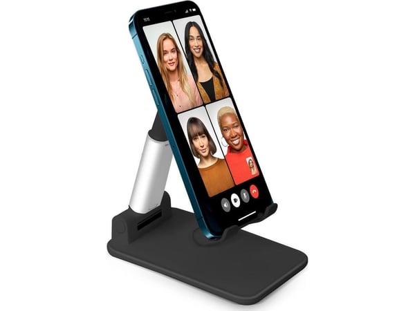 SBS TASTAND, E-Bok leser, Mobiltelefon/smarttelefon, Plate / UMPC, Passiv holder, Bord, Sort, Sølv
