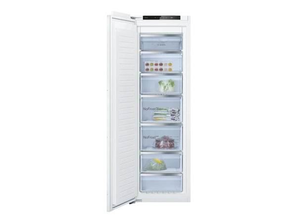 Bosch Serie | 6 GIN81ACE0 - Fryser - stående - innebygd - fordypning - bredde: 56 cm - dybde: 55 cm - høyde: 177.5 cm - 212 liter - Klasse E