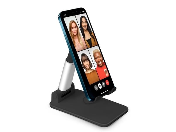 SBS TASTAND, E-Bok leser, Mobiltelefon/smarttelefon, Plate / UMPC, Passiv holder, Bord, Sort, Sølv