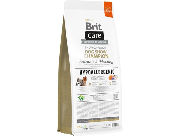 Brit Care Dog Hypoallergenic Dog Show Champion, Salmon&Herring,12 kg