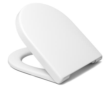Csslr Plus hvid toiletsæde med Soft Close funktion & Take Off beslag - specielt fremstillet til Duravit Starck 3 toiletter