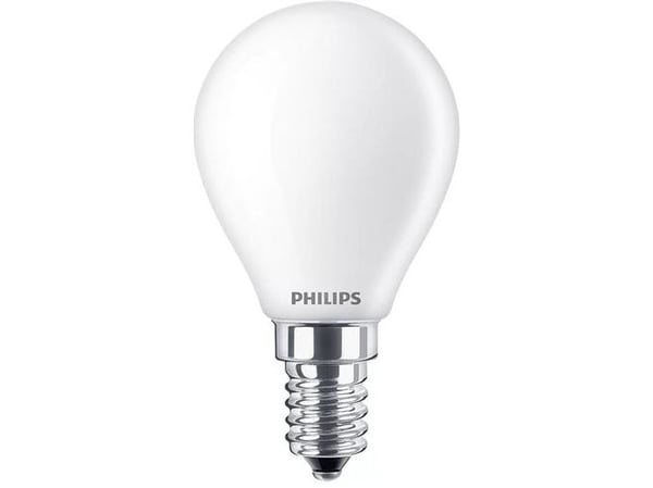 Philips MASTER Value LED Krone Dæmpbar 3,4W (40W) E14 P45 927 Mat Glas