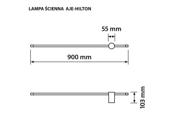 Activejet AJE-HILTON WW, Overflatebehandlet, 108 ampuller, 4000 K, IP20, Gull