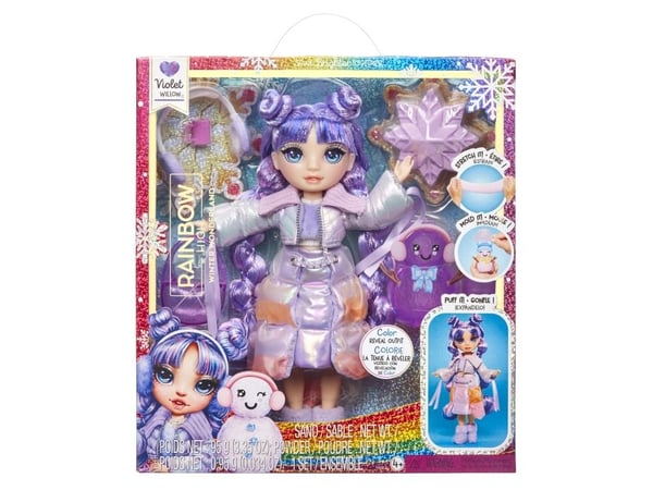 Rainbow High Winter Wonderland Doll- Violet (Purple), Motedukke, Jente, 4 år, Gutt/Jente, 280 mm, Flerfarget