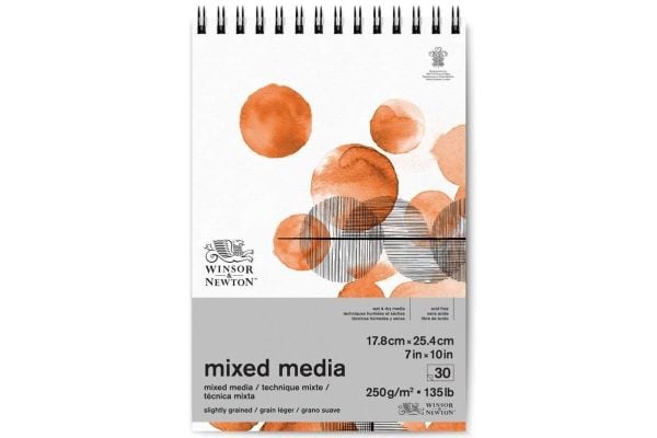 Mixed media-blokk 250 g 18 x 25 cm, 30 sider