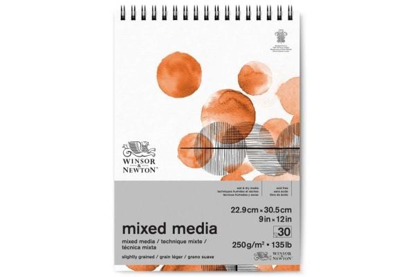 Mixed media-blokk 250 g 23x31 cm, 30 ark