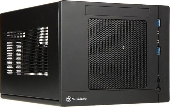 Silverstone SG05-LITE, Cube, PC, Sort, DTX, mini-ITX, Plast, Stål, Spilling