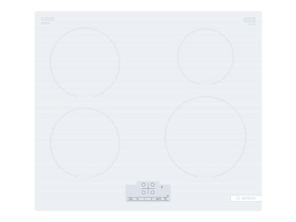 Bosch Serie | 4 PUE612BB1J - Induksjonskomfyrtopp - 4 plater - Nisje - bredde: 56 cm - dybde: 49 cm - uten ramme - azure white