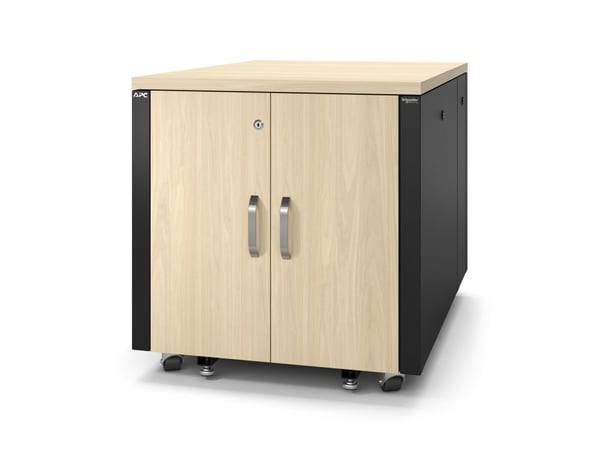 APC NetShelter - Rack (vertikal) - lydisolert - AC 100-230 V - lønn - 12U - 19" - for P/N: SMTL1500RMI3UC, SRT2200RMXLAUS, SRTL3KRM1UC, SRTL3KRM1UN...