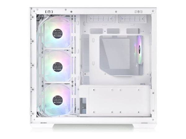 Thermaltake View 380 TG ARGB - Mid tower - ATX - sidepanel med vindu (herdet glass) - ingen strømforsyning (PS/2) - snø - USB/lyd