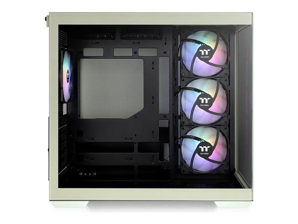 Thermaltake View 380 TG ARGB - Mid tower - ATX - sidepanel med vindu (herdet glass) - ingen strømforsyning (PS/2) - matcha-grønn - USB/lyd
