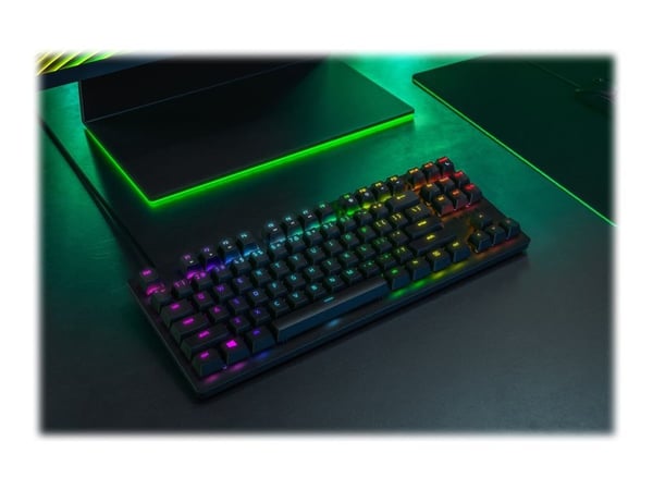 Razer RZ03-03391300-R3N1, Langallinen & langaton, USB + RF Wireless + Bluetooth, Mekaaninen, QWERTY, RGB LED, Musta