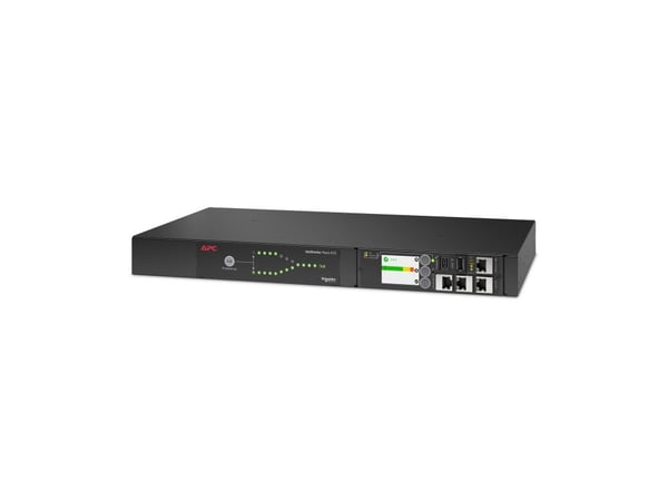 APC AP4421A, Telineasennettava, 1U, LCD, 12 AC-pistorasia(a), Musta