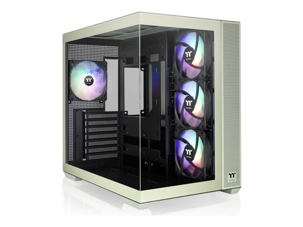 Thermaltake View 380 TG ARGB - Mid tower - ATX - sidepanel med vindu (herdet glass) - ingen strømforsyning (PS/2) - matcha-grønn - USB/lyd