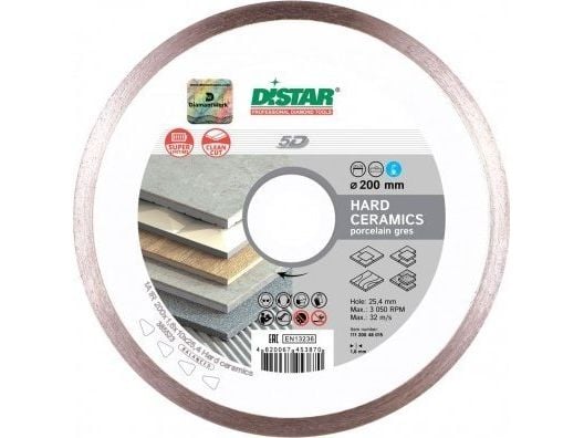 Di-Star DIAMOND DISC DISTAR 125 x 1,4 x 10 x 22,23 Hard keramikk