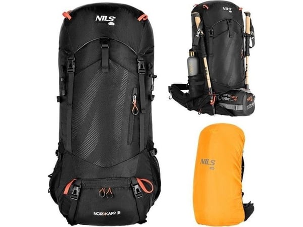 Nils Extreme vaellusreppu NC1992 NORDKAPP BLACK 65L NILS CAMP vaellusreppu NC1992 NORDKAPP BLACK 65L NILS CAMP vaellusreppu