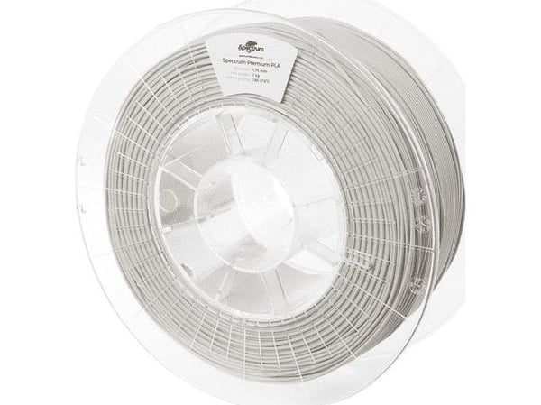 Spectrum Filaments 80115 PLA Premium Filament PLA-plast lugtsvag 1.75 mm 1000 g Lysegrå, Grå 1 stk