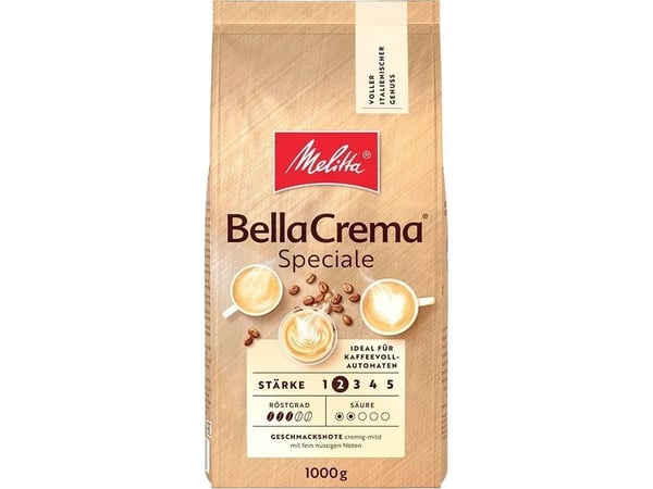 Melitta 8508, 1 kg, Caffe crema, Paahtamaton