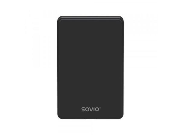 Savio SAVAK-73, HDD/SSD-kabinett, 2.5", USB-tilkobling, Sort