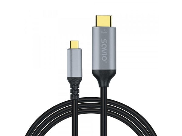 Savio Kabelis usb-c do hdmi v2.0b, 3m, mied cl-184