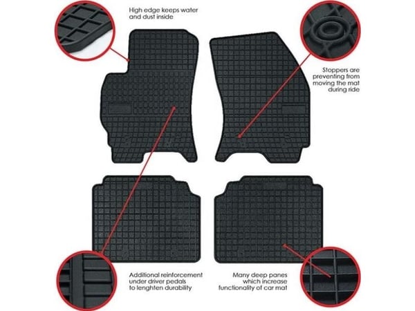 Kumimatot Citroën C4 Picasso I tila-auto 2006-2013