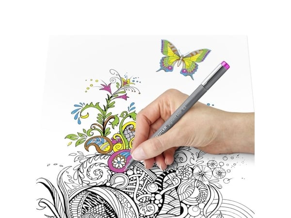 STAEDTLER pigment liner 308 - Fineliner - röd - pigmentbläck - 0.5 mm