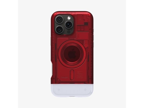 Spigen Classic C1 (MagFit), Suojus, Apple, iPhone 16 Pro Max, 17,5 cm (6.9"), Punainen