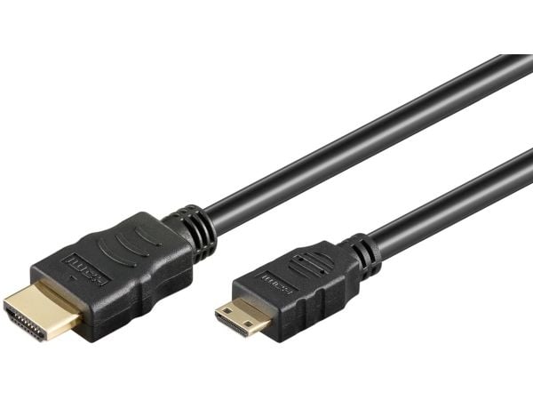 Goobay Höghastighets-HDMI -Kabel med Ethernet Mini - HDMI -Stecker Typ A&gt