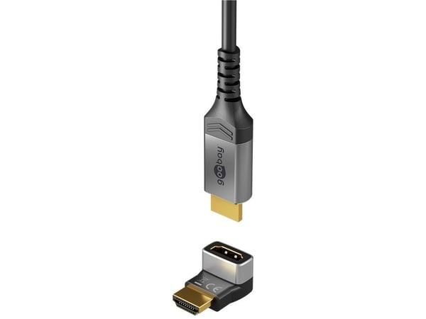 Goobay 72009, HDMI Type A (Standard), HDMI Type A (Standard), Hunkjønn, Hankjønn, Ledning feste, Rett