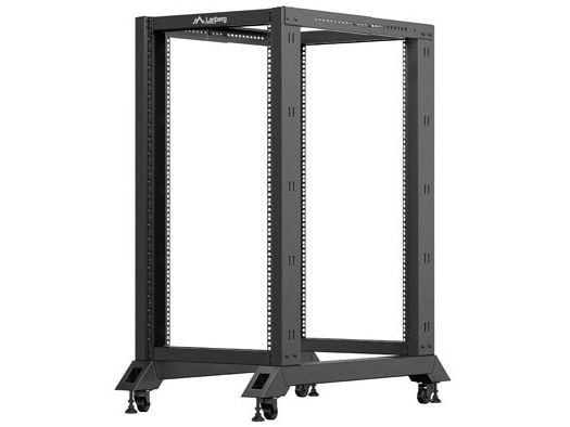Lanberg Avoin teline 22U 600x1000 musta