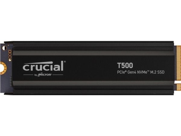Crucial T500 - SSD - 4 TB - intern - M.2 2280 - PCIe 4.0 x4 (NVMe) - integrert kjøle