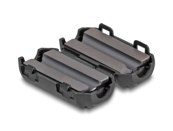 Delock - Ferrittperle - for round cable up to 3.5 mm - svart (en pakke 2)