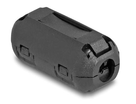 Delock - Ferrittperle - for round cables up to 5 mm - svart (en pakke 2)