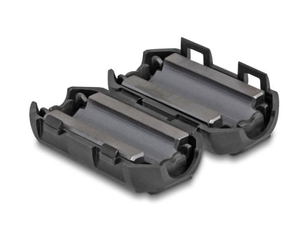 Delock - Ferrittperle - for round cable up to 7 mm - svart (en pakke 2)