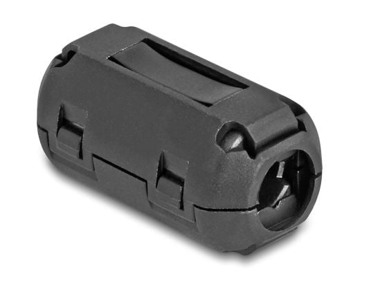 Delock - Ferrittperle - for round cables up to 9 mm - svart (en pakke 2)