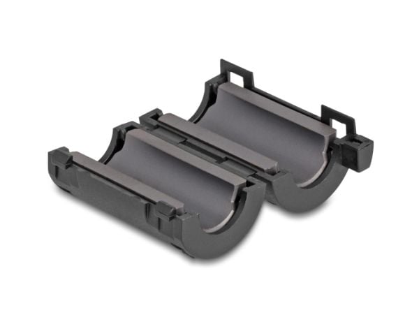Delock - Ferrittperle - for round cable up to 11 mm - svart (en pakke 2)