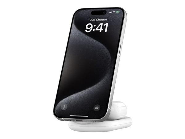 Belkin BoostCharge, Sisätila, USB, Langaton lataaminen, 1,5 m, Valkoinen