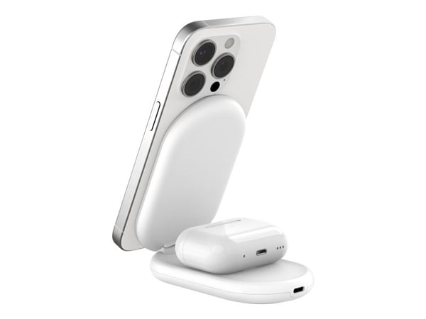 Belkin BoostCharge, Sisätila, USB, Langaton lataaminen, 1,5 m, Valkoinen