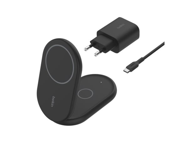 Belkin BoostCharge, Sisätila, USB, Langaton lataaminen, 1,5 m, musta