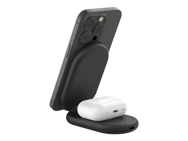 Belkin BoostCharge, Sisätila, USB, Langaton lataaminen, 1,5 m, musta