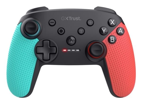Trust GXT 1246B Muta - Håndkonsoll - trådløs - Bluetooth - blå, rød - for Nintendo Switch, Nintendo Switch Lite