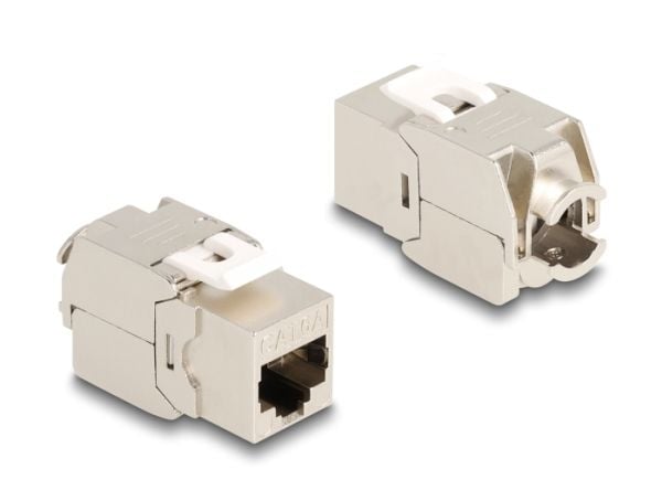 Delock Keystone-moduuli RJ45-pistorasia Cat.6A STP 4 kpl