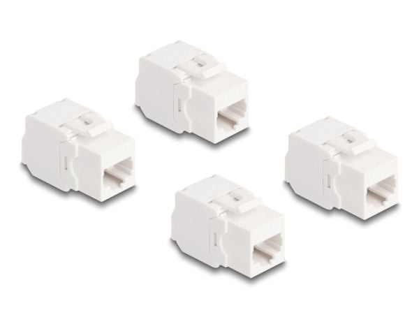 Delock Keystone-moduuli RJ45-pistorasia Cat.6A UTP 4 kpl