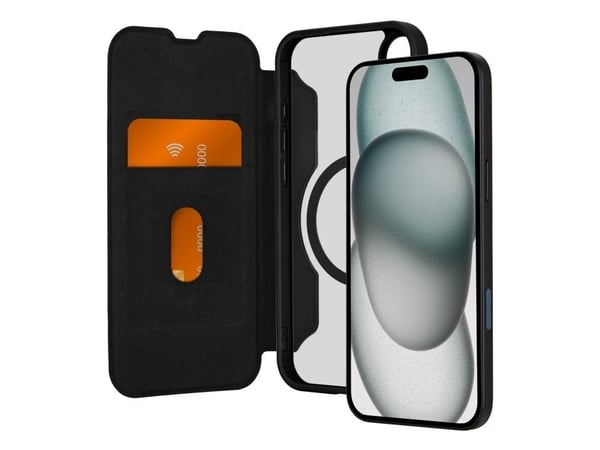 PURO Book Mag, Folio, Apple, iPhone 16 Plus, 17 cm (6.7"), Svart, Gjennomsiktig