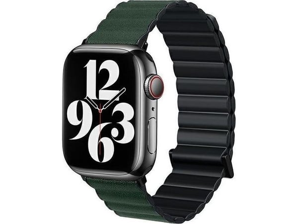 Beline rem til Apple Watch magnetisk Pro 42/44/45/49mm sort/grønn sort/grønn eske
