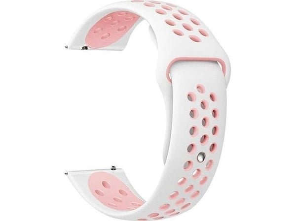 Beline hihna katsella 20mm Sport Silikoni valkoinen ja vaaleanpunainen valkoinen / vaaleanpunainen laatikko