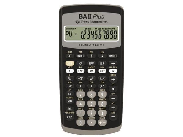 Texas Instruments BAII PLUS - Finansiell kalkylator - 10 siffror - batteri (BAIIPL)