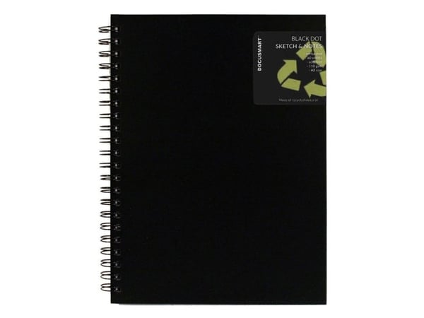 Skitseblok A3 Med PP Front Sort